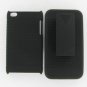 Case Cover Shell Holster + Belt Clip for Apple Ipod touch 4 Rubberized Combo