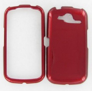 Pantech P9070 Burst Red  Hard Protective Snap on Cell Phone Case Cover
