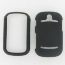 Pantech Pursuit 2 II P6010 Hard Snap on Cell Phone  BLACK RUBBER FEEL Case Cover