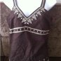 NWT  Old Navy  Perfect Fit Navy Blue Cotton& Linen  Top,Blouse  Size Small