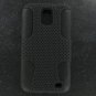 Samsung I727 Galaxy S II Skyrocket Hybrid Case Black TPU + Black Net Cover Hard