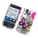 Pantech P8010 Flex Pink Butterflies  Hard  Snap on Cell Phone  Case Cover Shield