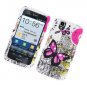 Pantech P8010 Flex Pink Butterflies  Hard  Snap on Cell Phone  Case Cover Shield