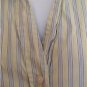 Gap Women's Green Striped Button Down Shirt/Blouse/Top/Tunic Size M Long Sleeves
