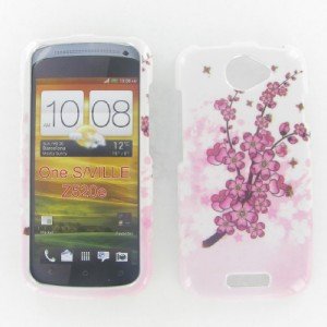 HTC ONE S Spring Flower Pink White  Protective  Hard Case  Cover