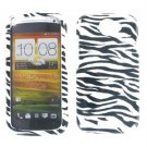 HTC ONE S Zebra Protective  Hard Case  Cover Black/White