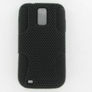 Samsung T989 Galaxy S 2 II  Hercules T-Mobile Black Hybrid Mesh  Case Cover