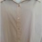 Apt.9 Women's Beige Button Down Shirt/Blouse/Top/Tunic Plus Size 2X Long Sleeves