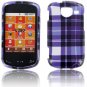 Samsung U380 (Brightside) Purple Plaid  Hard  Protective Case Cover Sanp on