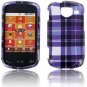 Samsung U380 (Brightside) Purple Plaid  Hard  Protective Case Cover Sanp on