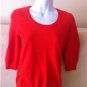 Lands End  Cotton  Thin Cotton  Sweater,Top, Blouse  XS 2-4  Orange New