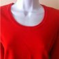 Lands End  Cotton  Thin Cotton  Sweater,Top, Blouse  XS 2-4  Orange New
