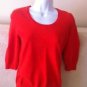 Lands End Cotton Thin Cotton Sweater,Top, Blouse XS 2-4 Orange New