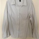 Lane BRYANT Top,Shirt Blouse,Tunic Size 18/20 New White,Black,Silver Stretch