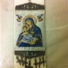 Tapestry - Mary&Jesus Wall hanging,Wall decor Great gift silver  color and blue