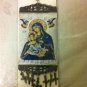Tapestry - Mary&Jesus Wall hanging,Wall decor Great gift silver  color and blue