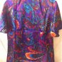CITIKNIT Efortless Style Top Blouse Shirt Short Sleeve Purple,Red,Blue S,M,L,XL