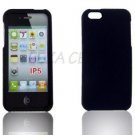 Apple IPhone 5 5G Black Rubberfeel   Hard Case Cover+Free Matte Screen Protector