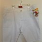 NWT Apple Bottoms Women's White Capri Shorts Size 24 MSRP $69.00 Plus Size