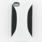 Apple iPhone 4/CDMA/4S Hybrid Case Black TPU + White Rubber Hard Cover