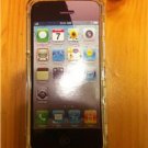 Apple iPhone 5 T- Clear White Transparent Hard Snap on Case Cover+ Free Screen