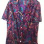 CITIKNITS Effortless Style Top Blouse Shirt Short Purple,Black,Green XS,S,M,L,XL