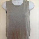 Grace Elements Women's Beautiful Metallic Sleeveless Sequin Top Size S