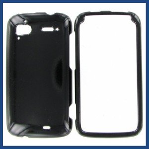 HTC Pyramid / Sensation 4G Black CELL phone  Snap on hard case cover