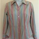 Ann Taylor LOFT Petites Women's Button Down Shirt/Top/Blouse Size 4P 100% Cotton