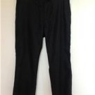 MSRP $26.50 Old Navy Women's Black Capri Length Pants Size 6, 100% Linen Nice!