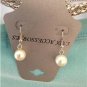 Stylish Necklace Long  Multi  Chains ,Jewellery  with White Pearl &Earring set