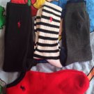 Polo Ralph Lauren Men Crew  Black  Red Gray Socks 4 Pcs