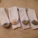 Gold Toe Men White Crew Socks 4 Pairs  New Great