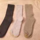 Gold Toe Men Black Crew Socks 3 Pairs  New Great