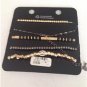 Stylish Bracelet 18pc Gold Black Silver Jewelery 5 pcs from Avenue MSRP:$16