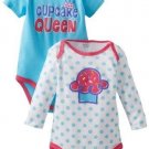 Gerber Baby-Girls Clothes Newborn 2 Pcs Set Onesies Bodysuit  Cupcake  0-3 month