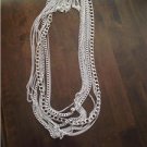 Ashley Stewart Stylish Necklace Long  Multi  Chains ,Jewellery  with Earrig Set