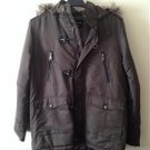 NWT  Steve Madden Women Coat Jacket Removable Hood Color : Olive Brown Size M