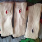 Polo Ralph Lauren Men  White Crew  Socks 3 Pcs New
