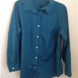 Talbots Woman  Wrinkle Resistant Stretch  Shirt Blouse  14W New Green