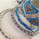 Stylish Multi Bracelet Bangle Set 5 pcs Blue and Purple  Jewelery from  bebe $39