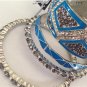 Stylish Multi Bracelet Bangle Set 5 pcs Blue and Purple  Jewelery from  bebe $39