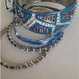 Stylish Multi Bracelet Bangle Set 5 pcs Blue and Purple  Jewelery from  bebe $39