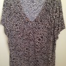 New WORTHINGTON Woman Black/Brown/Beige Print Tunic Top Shirt Size 2X