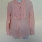 J.Crew Women's Pink Button Down Shirt Blouse Top Size 4 100% Cotton Beautiful!