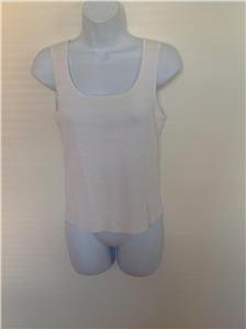 Ann Taylor LOFT Women's White Sleeveless Top Cami Tank Size Petites MP