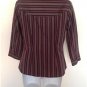 Ben Sherman Women's Striped Button Down Shirt Blouse Top Size S 100% Cotton
