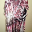Dots 2x Plus Size Top Blouse Pink Whıte Brand New Blouse New