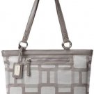 Nine West Vegas Signs Purse Handbag Shopper Medium Gray New Free Shipping $65