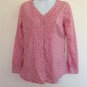 Lands' End Women Red Button Down Shirt/Blouse/Top/Tunic Size XS 2-4 100% Cotton
